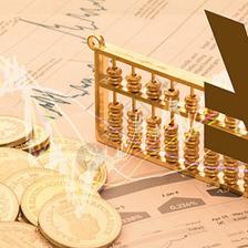 金色的投資理財概念圖